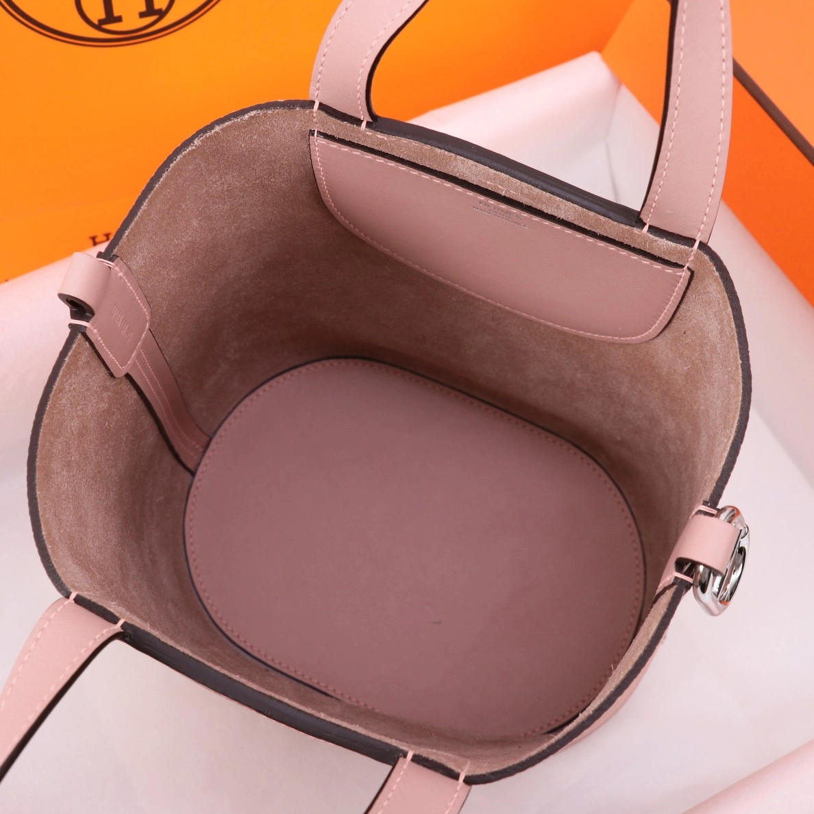 Durable 2775 Hermes AAA Quality Handbags In Silver For Women