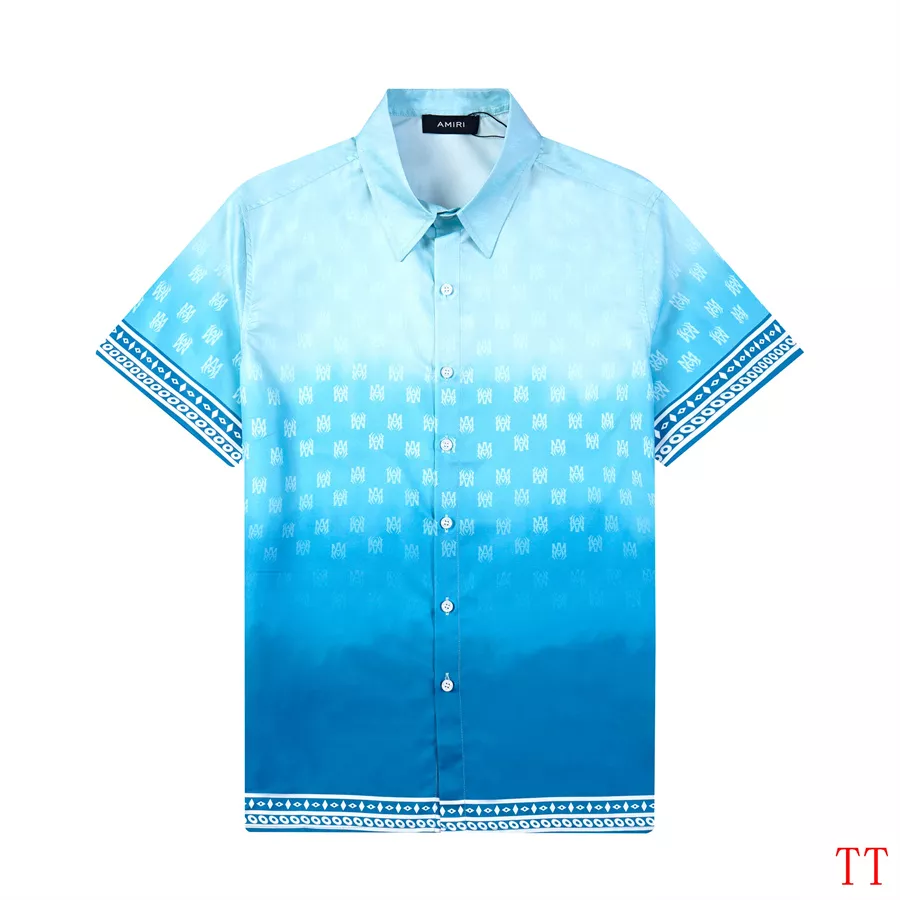Durable 3018 Amiri Shirts Short Sleeved For Men