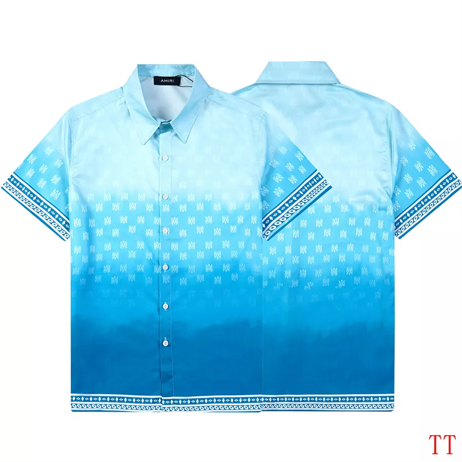Durable 3018 Amiri Shirts Short Sleeved For Men