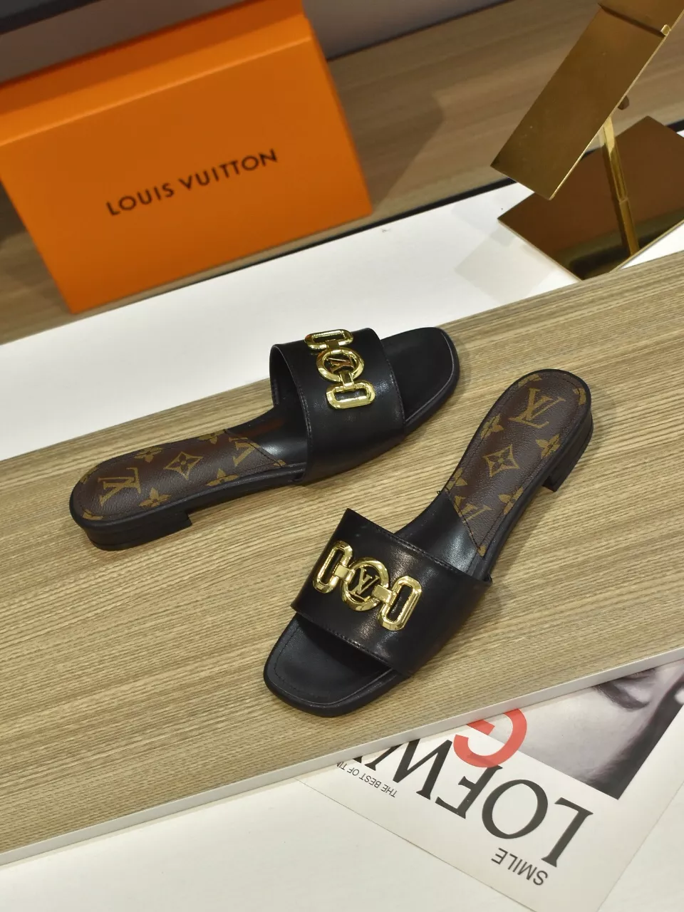 Durable 3107 Louis Vuitton Slippers For Women