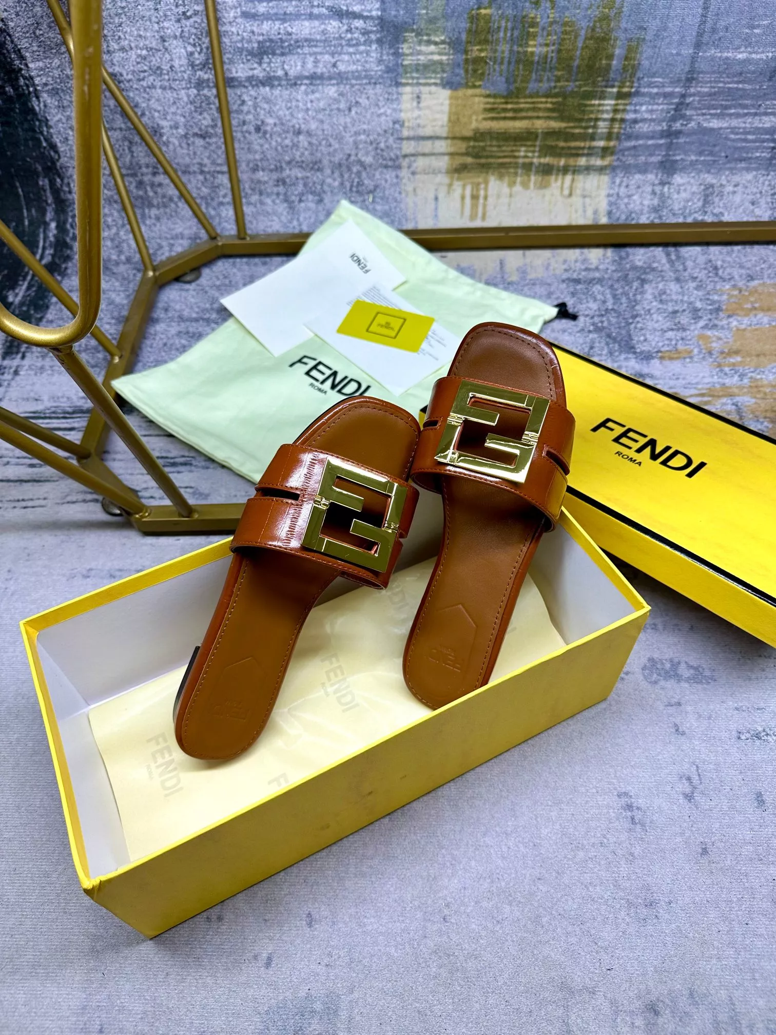 Durable 3136 Fendi Slippers For Women