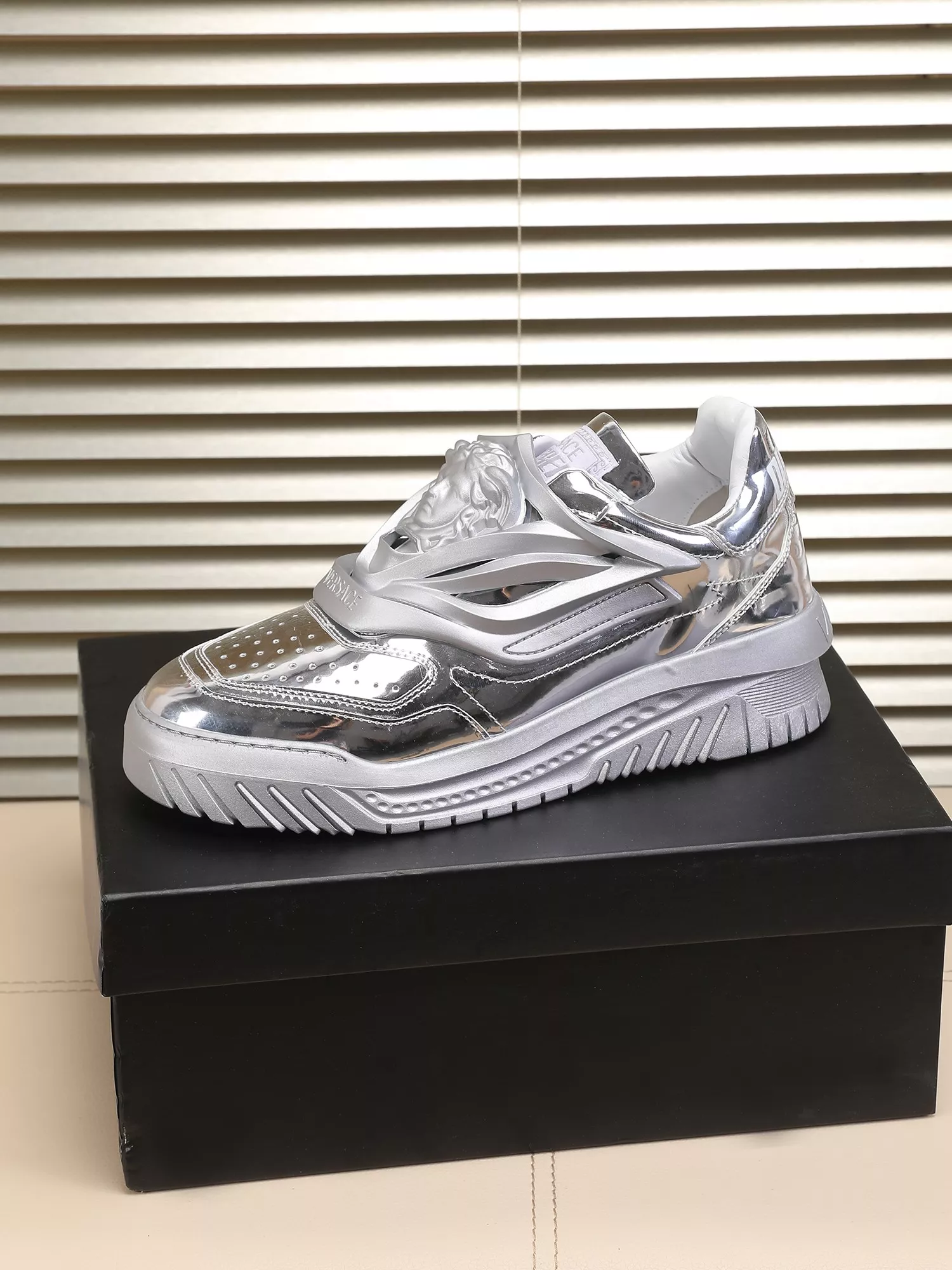 Durable 3221 Versace Casual Shoes For Men