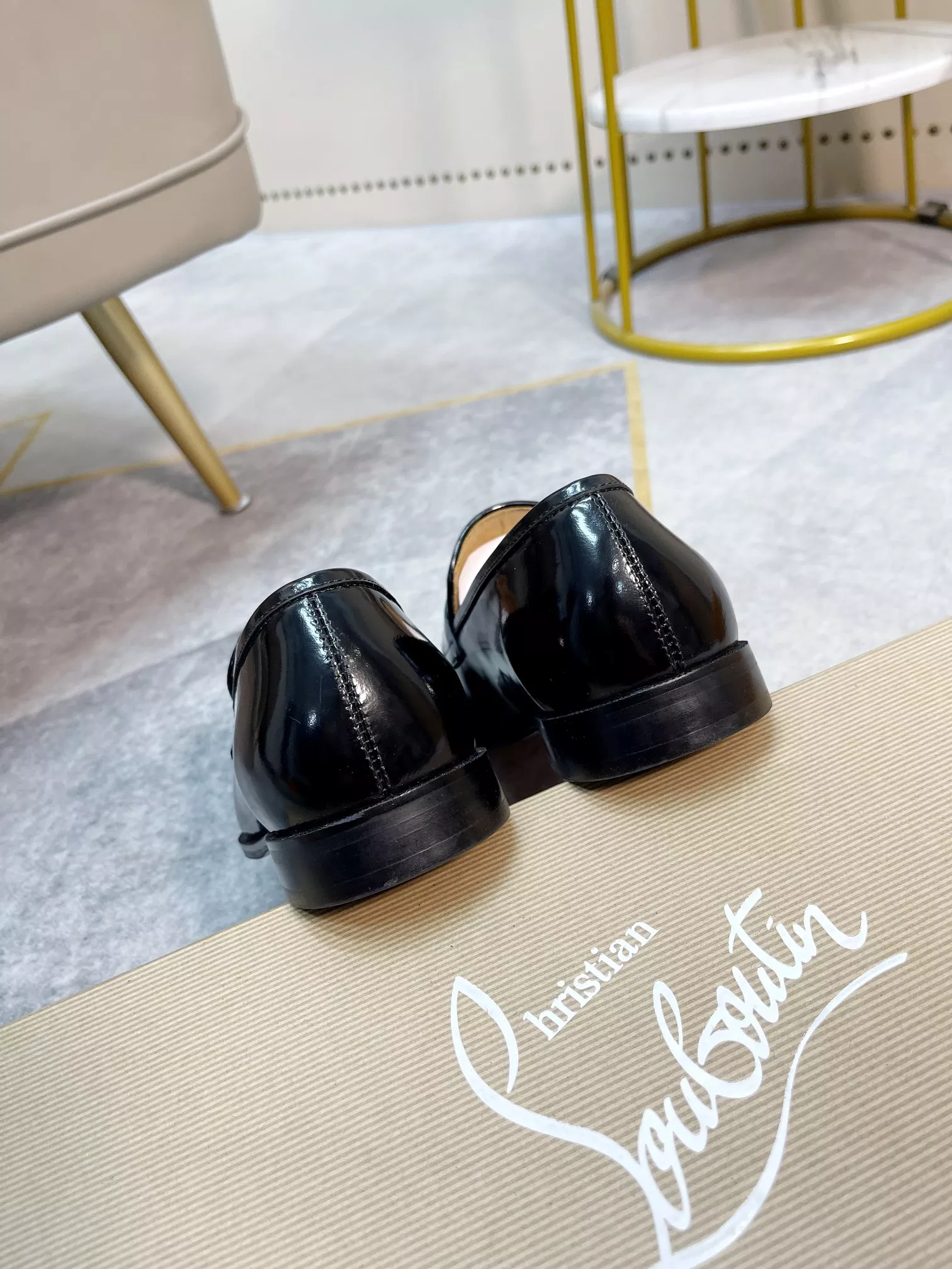 Durable 3234 Christian Louboutin Leather Shoes For Men