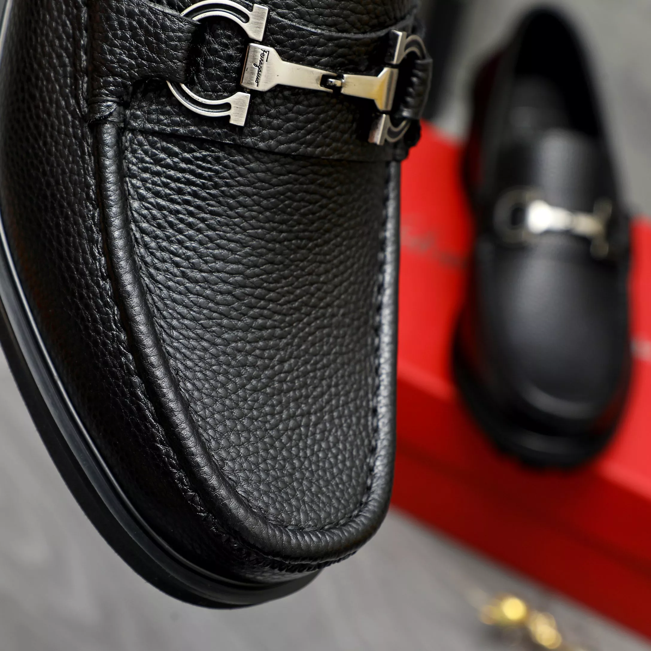 Durable 3388 Salvatore Ferragamo Leather Shoes For Men