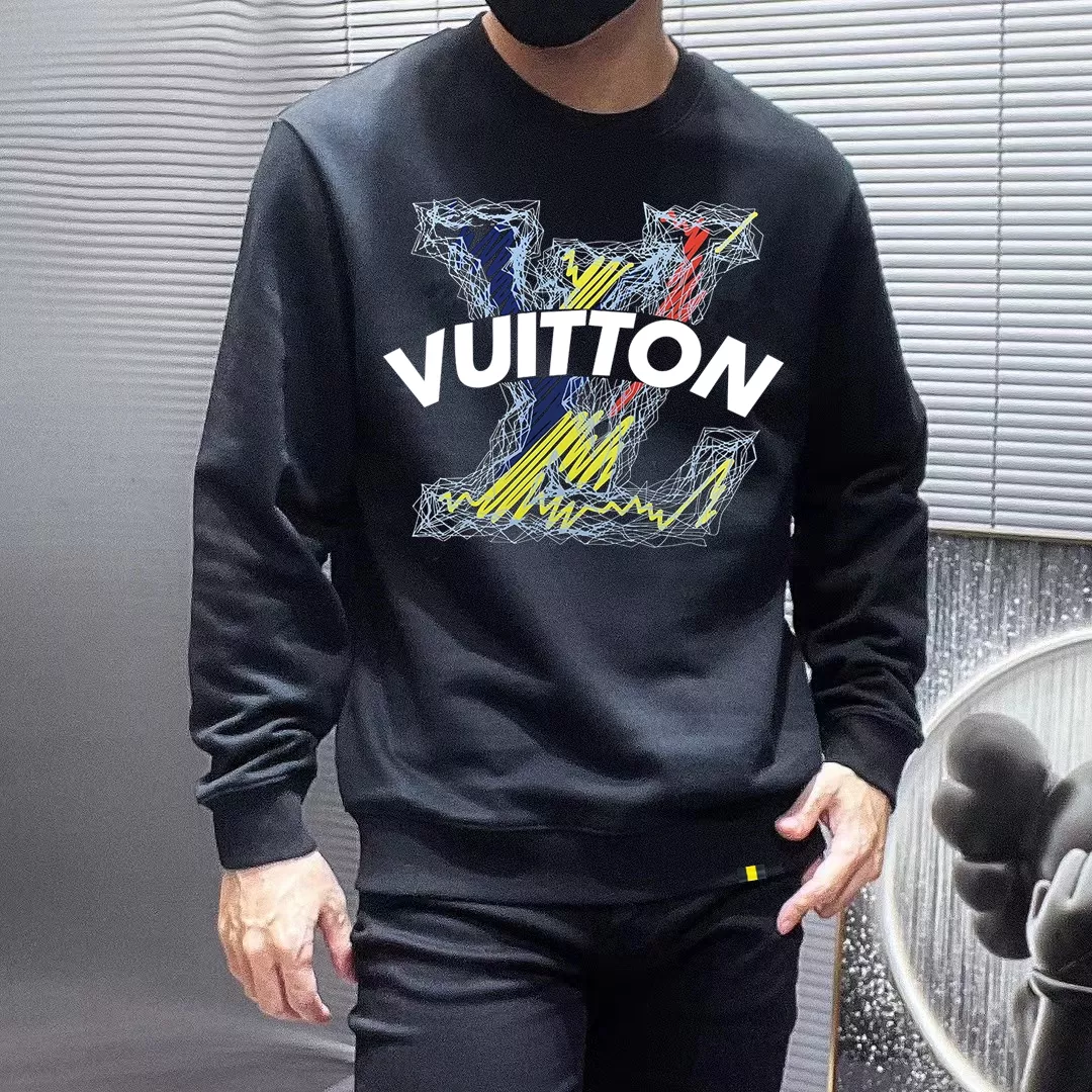 Durable 3644 Louis Vuitton LV Hoodies Long Sleeved For Men