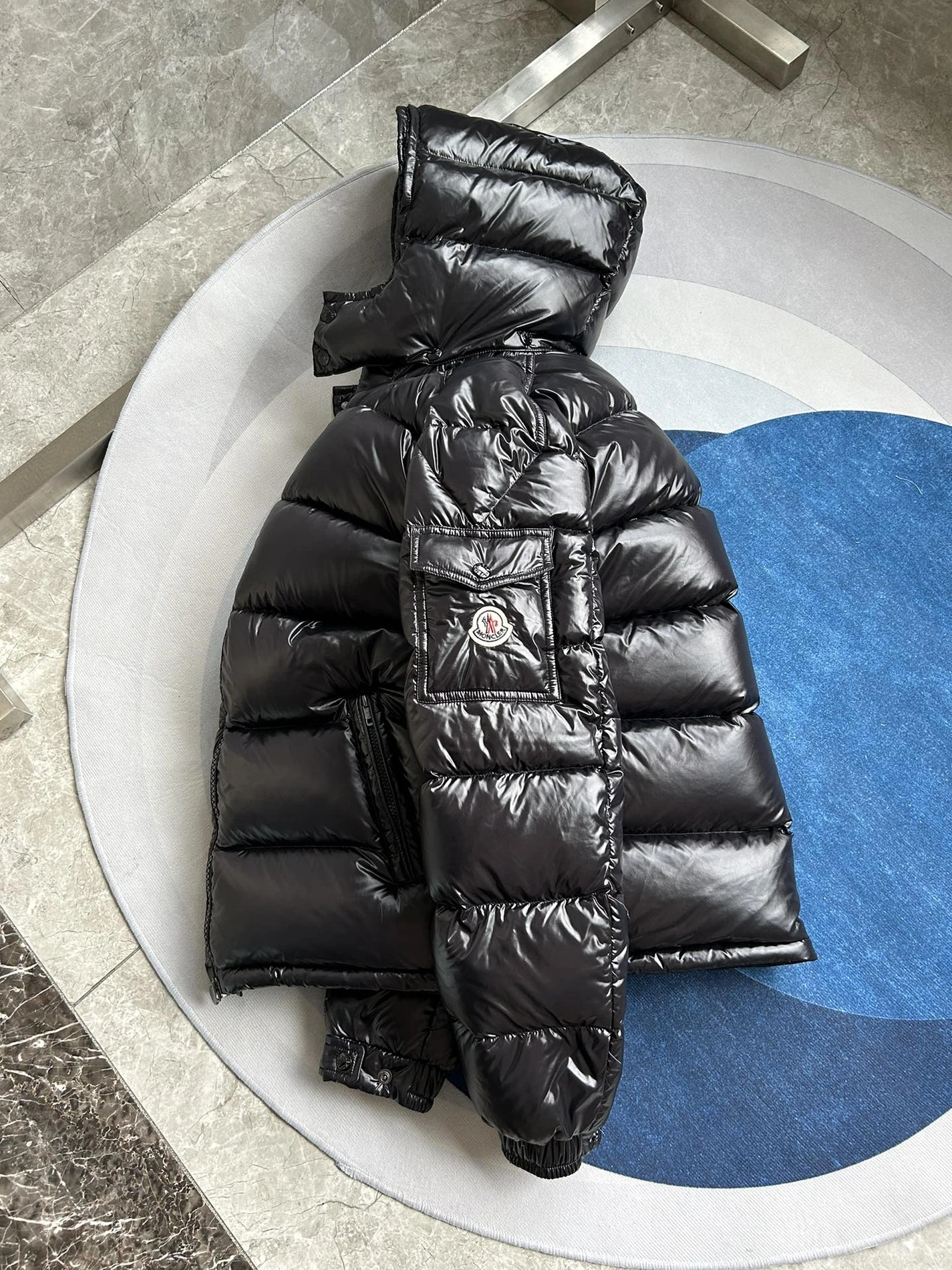 Durable 3665 Moncler Down Feather Coat Long Sleeved For Unisex