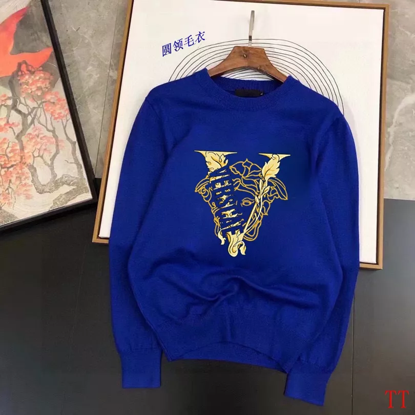 Durable 3789 Versace Sweaters Long Sleeved For Men