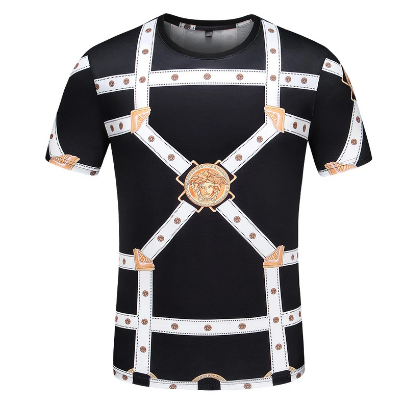 Durable 3843 Versace T-Shirts Short Sleeved For Men