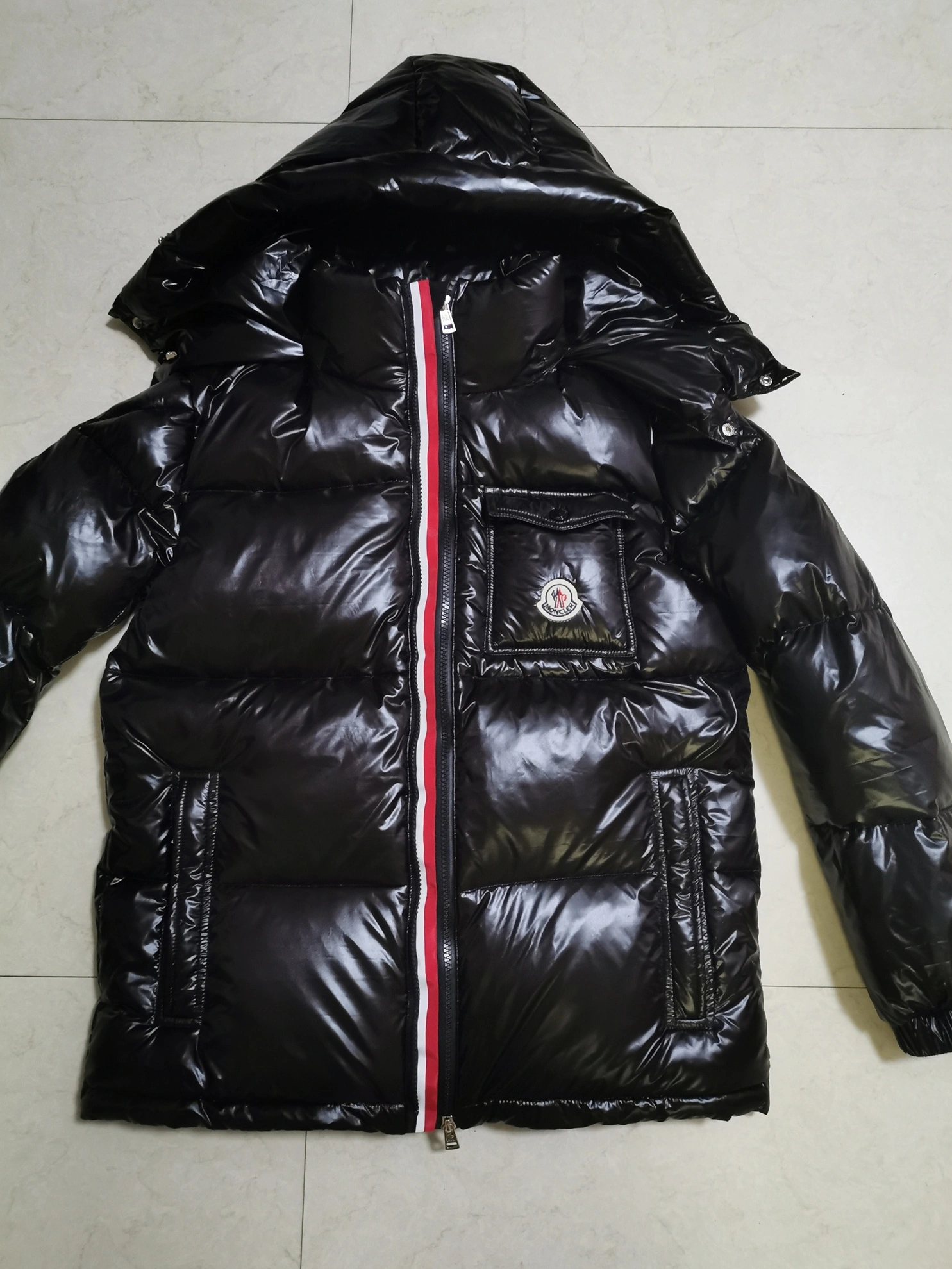 Durable 4050 Moncler Down Feather Coat Long Sleeved For Unisex