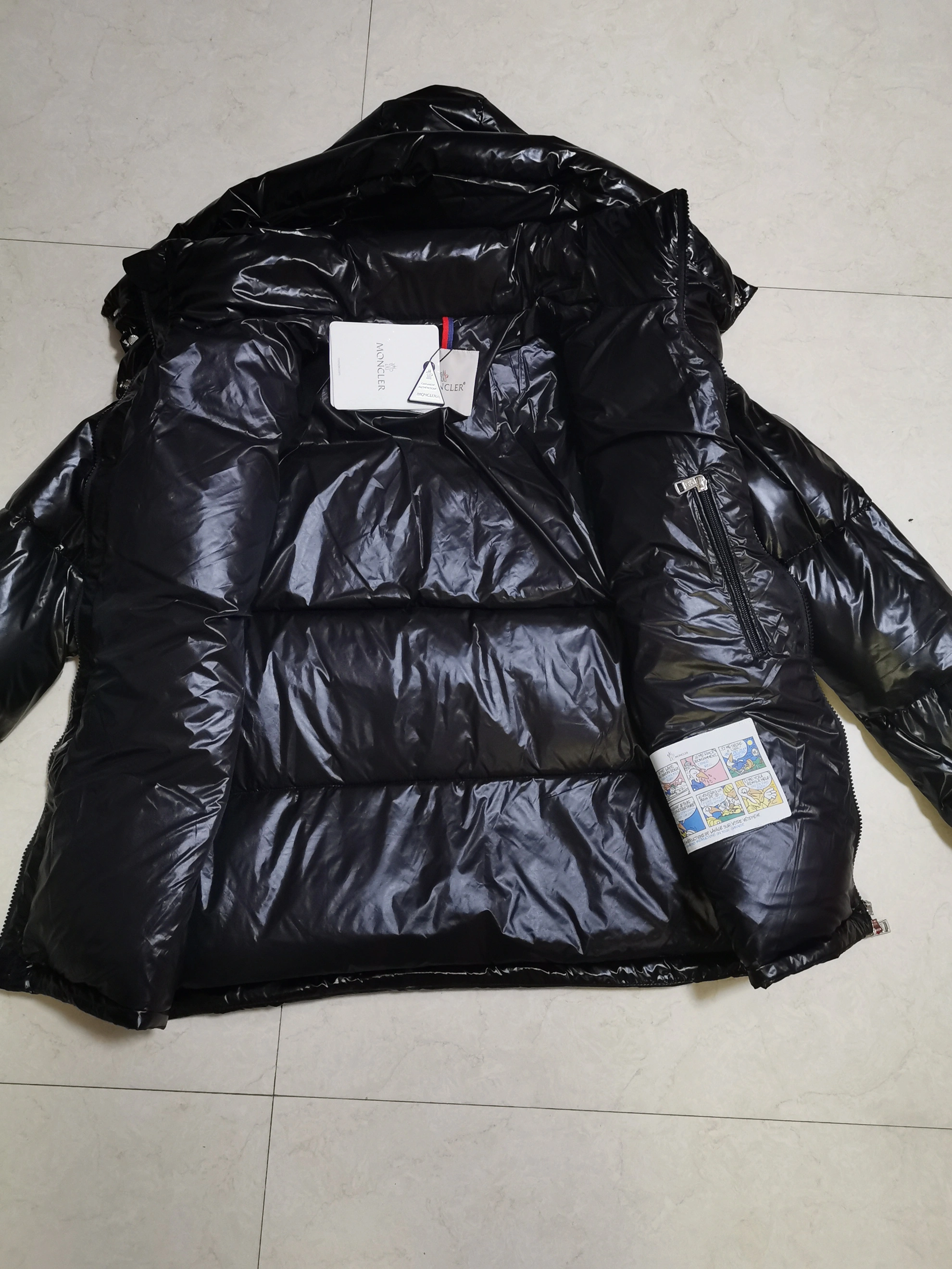 Durable 4050 Moncler Down Feather Coat Long Sleeved For Unisex