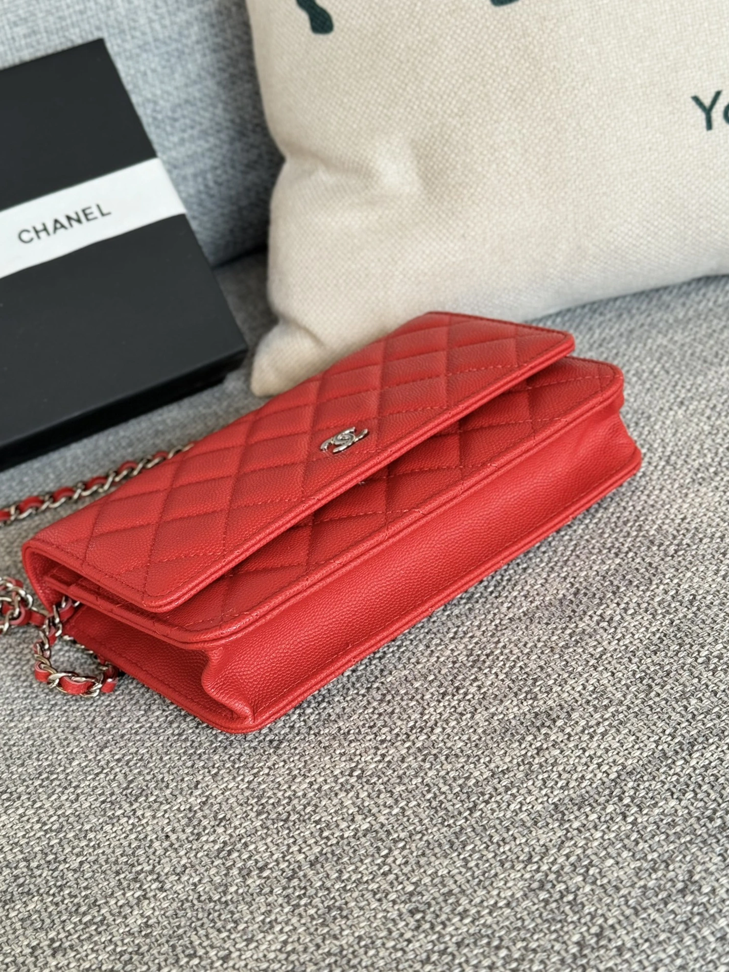 Durable 4093 Chanel AAA Quality Messenger Bags In Silver For Women