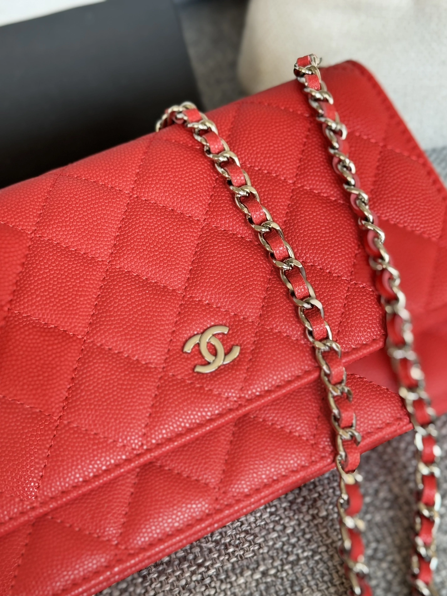 Durable 4093 Chanel AAA Quality Messenger Bags In Silver For Women