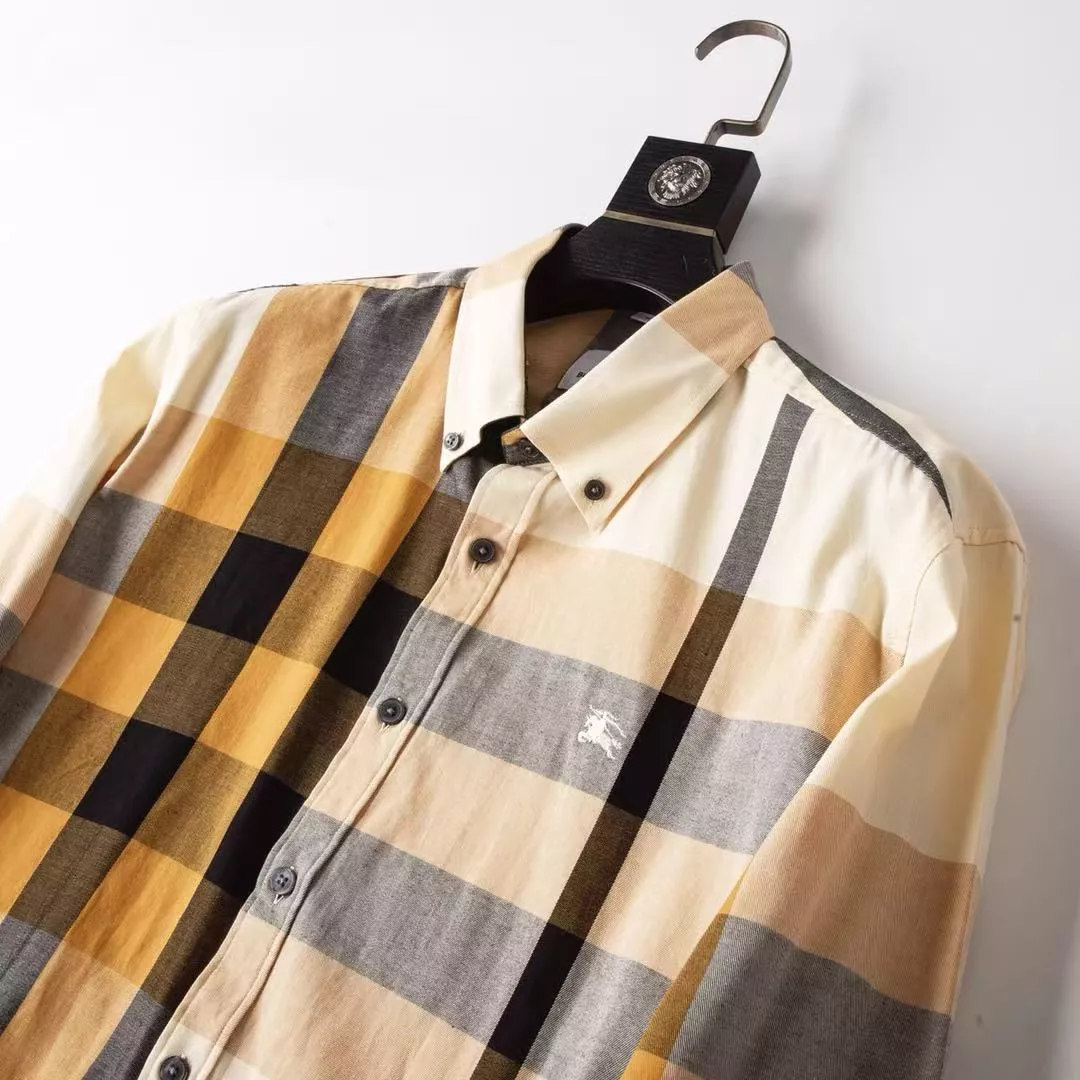 Durable 4116 Burberry Shirts Long Sleeved For Men