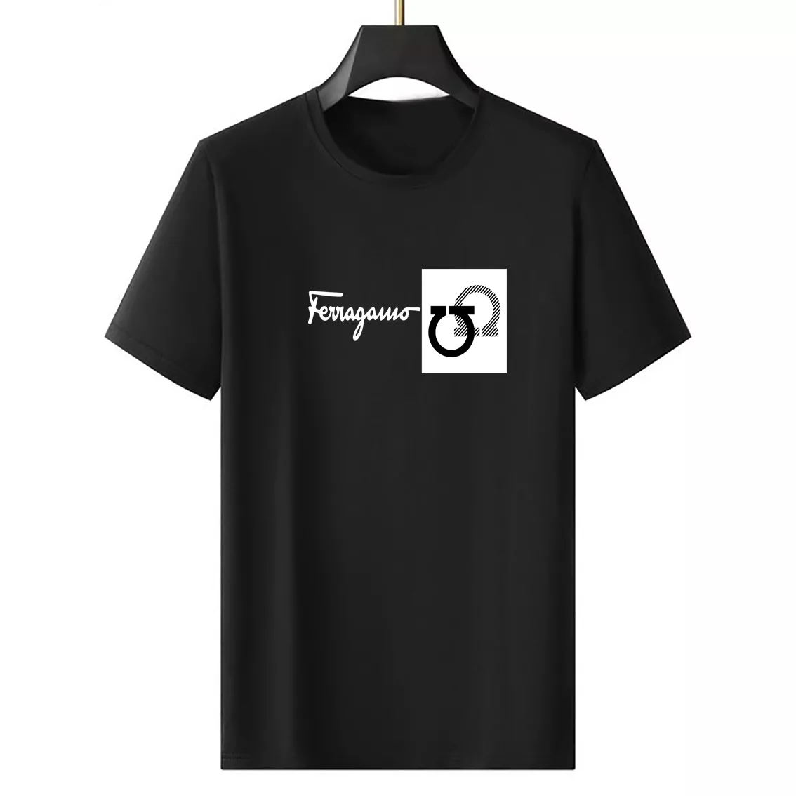 Durable 4155 Salvatore Ferragamo T-Shirts Short Sleeved For Men