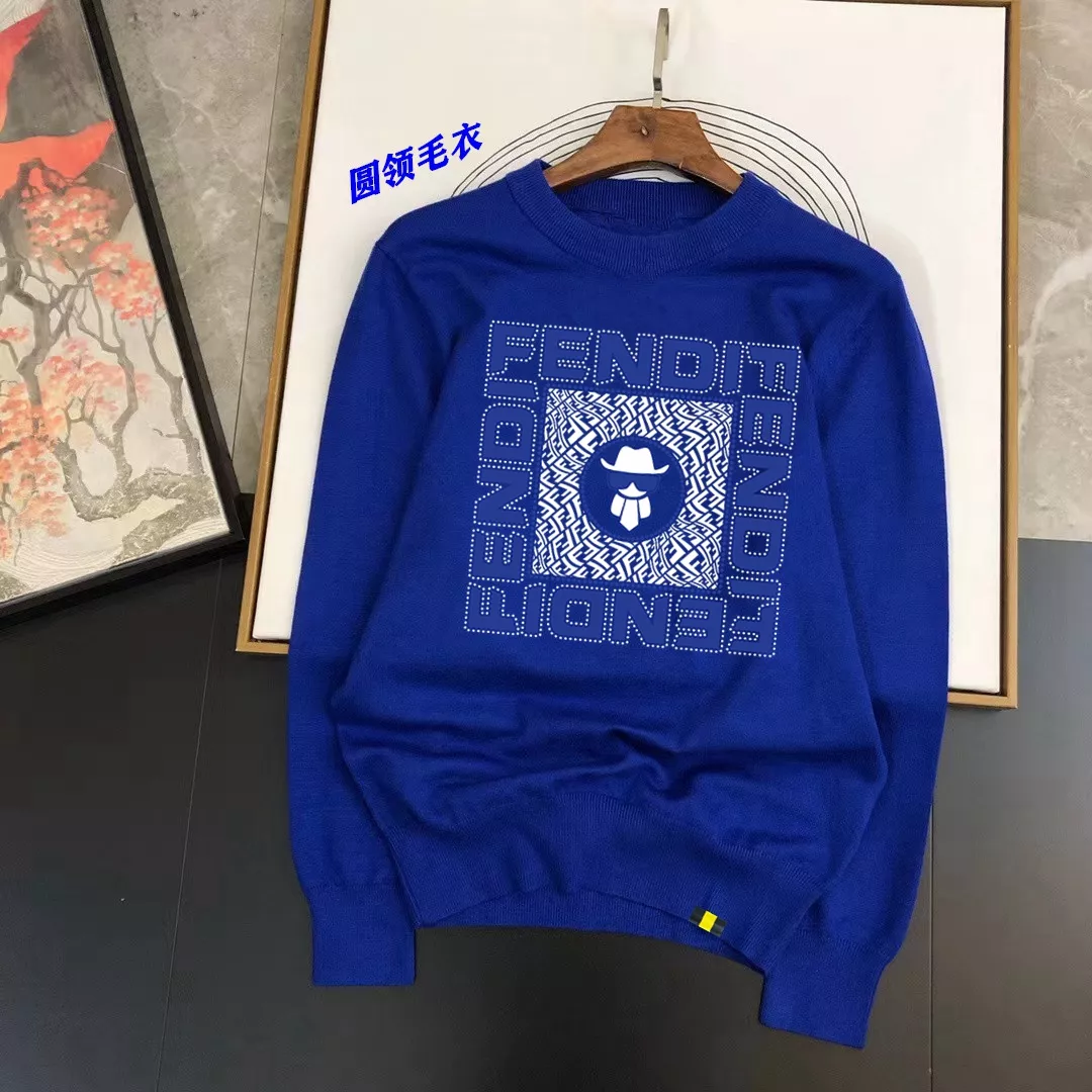 Durable 4474 Fendi Sweaters Long Sleeved For Men