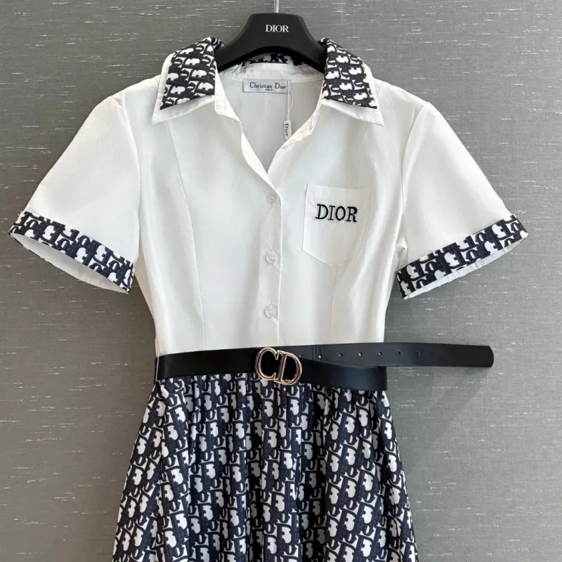 Durable 4532 Christian Dior Dresses Short Sleeved For Women