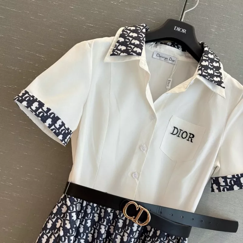 Durable 4532 Christian Dior Dresses Short Sleeved For Women