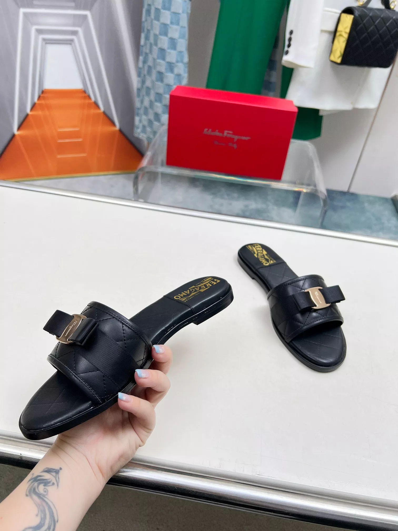 Durable 485 Salvatore Ferragamo Slippers For Women