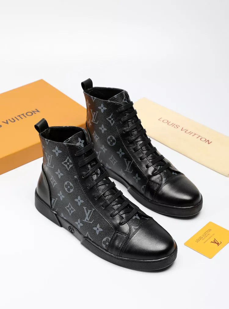 Durable 4939 Louis Vuitton High Tops Shoes For Men