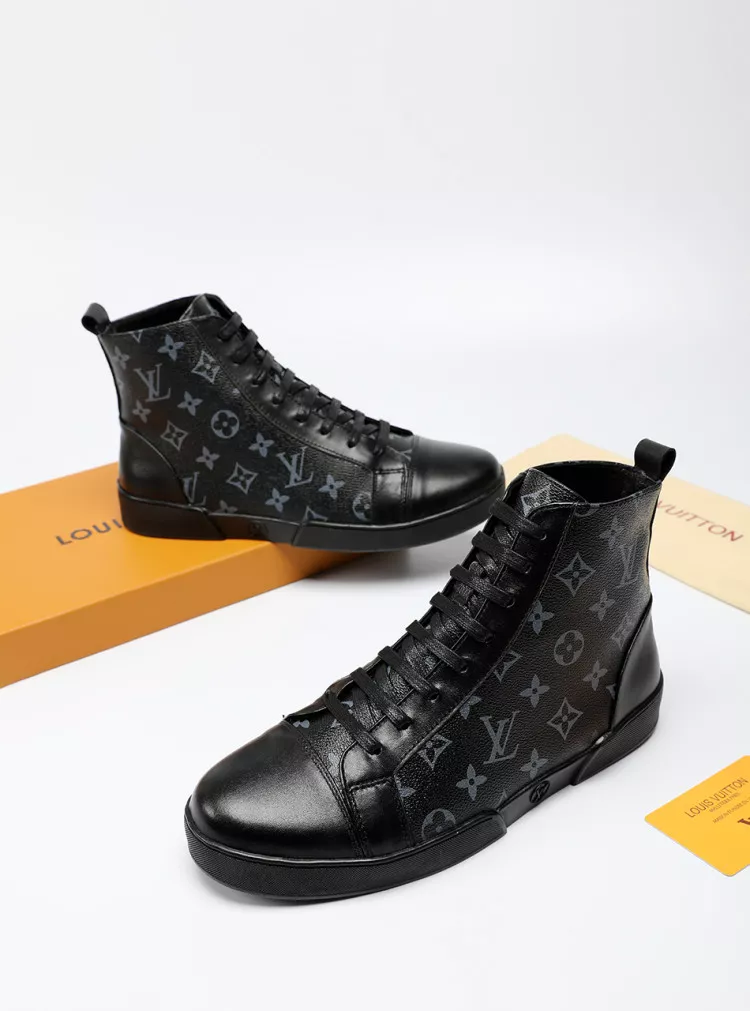 Durable 4939 Louis Vuitton High Tops Shoes For Men