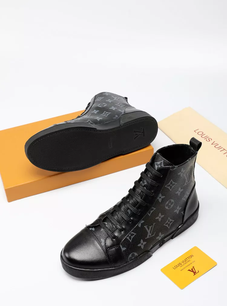 Durable 4939 Louis Vuitton High Tops Shoes For Men