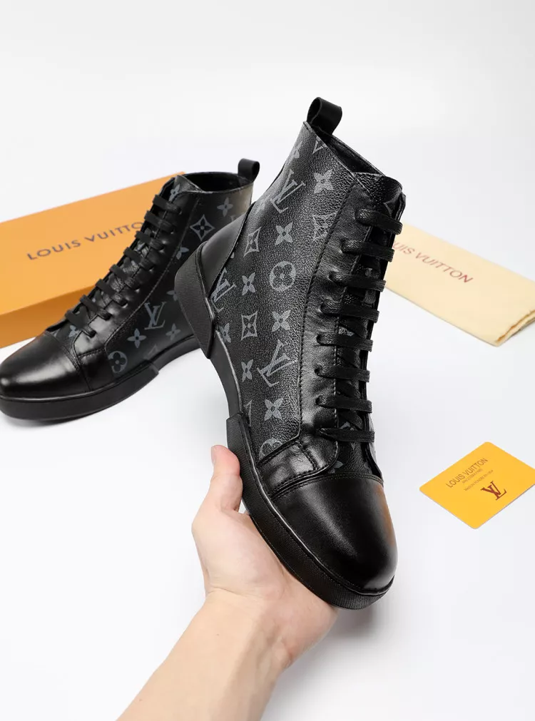 Durable 4939 Louis Vuitton High Tops Shoes For Men