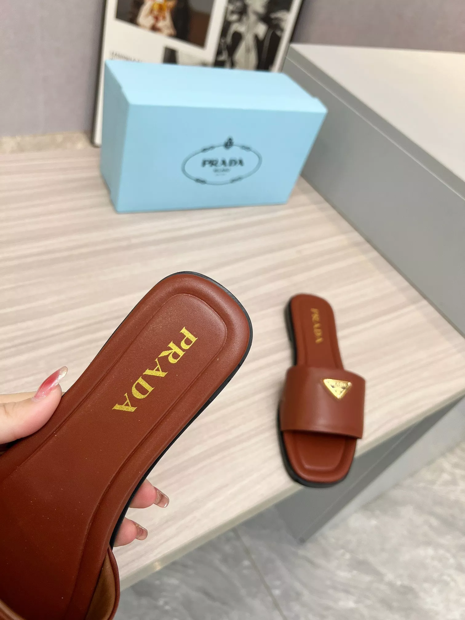 Durable 5436 Prada Slippers For Women
