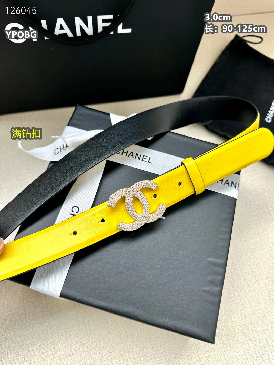 Durable 5553 Chanel AAA Quality Belts For Unisex
