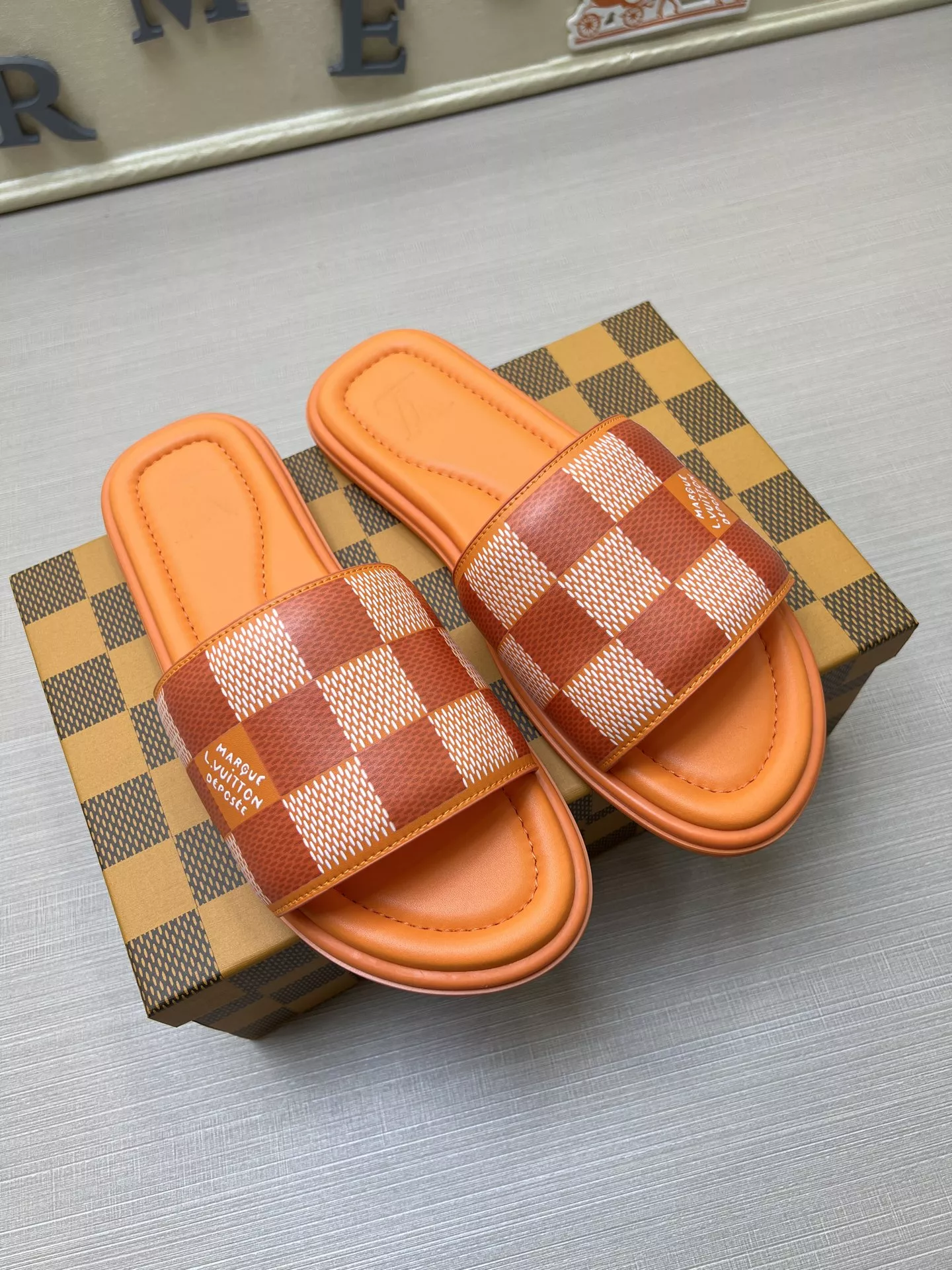 Durable 574 Louis Vuitton Slippers For Men