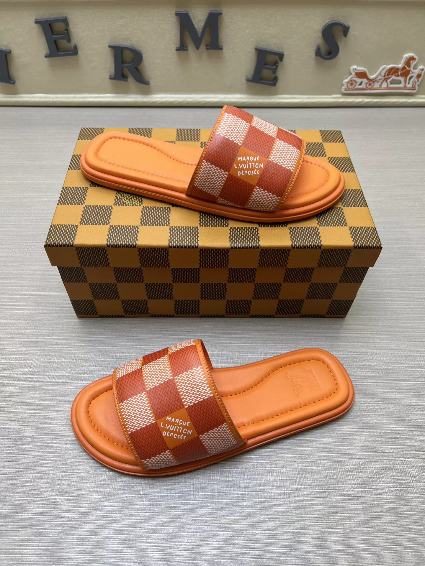 Durable 574 Louis Vuitton Slippers For Men