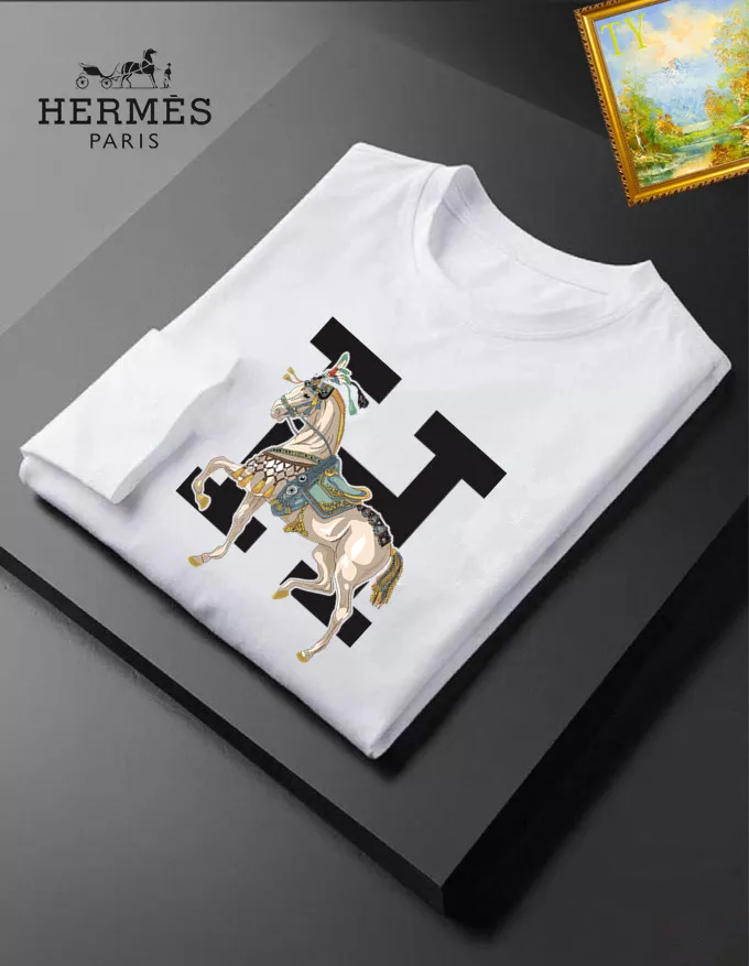 Durable 6056 Hermes T-Shirts Long Sleeved For Unisex