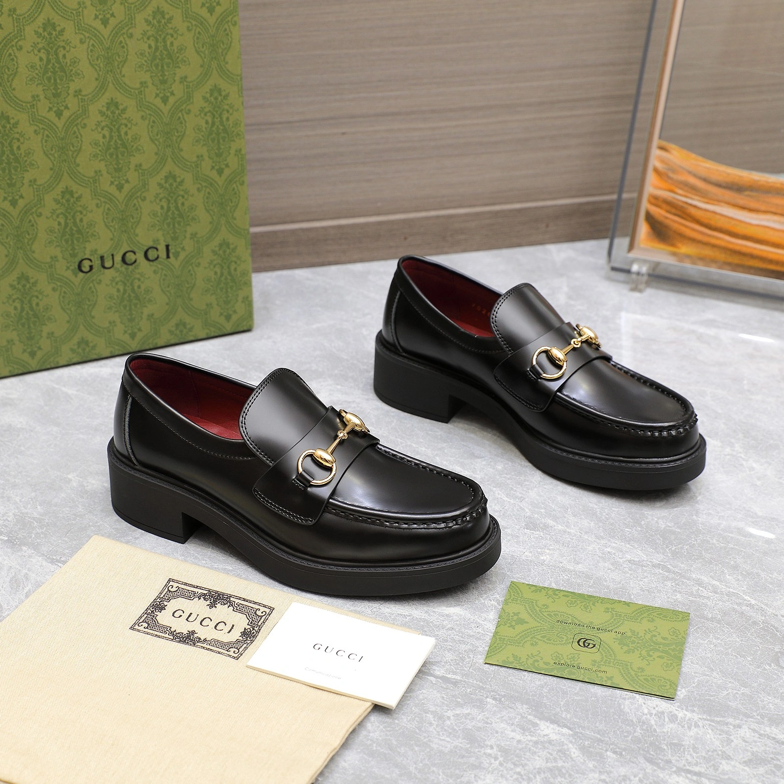 Durable 6104 Gucci Oxfords Shoes For Women