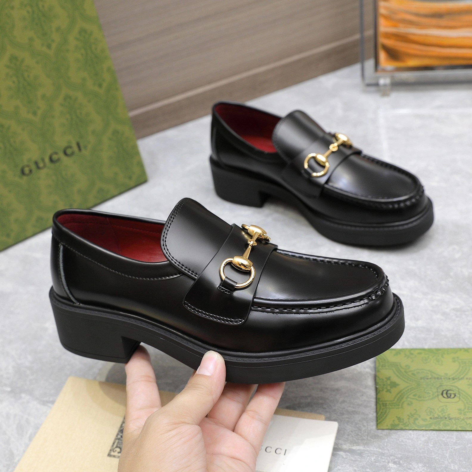 Durable 6104 Gucci Oxfords Shoes For Women