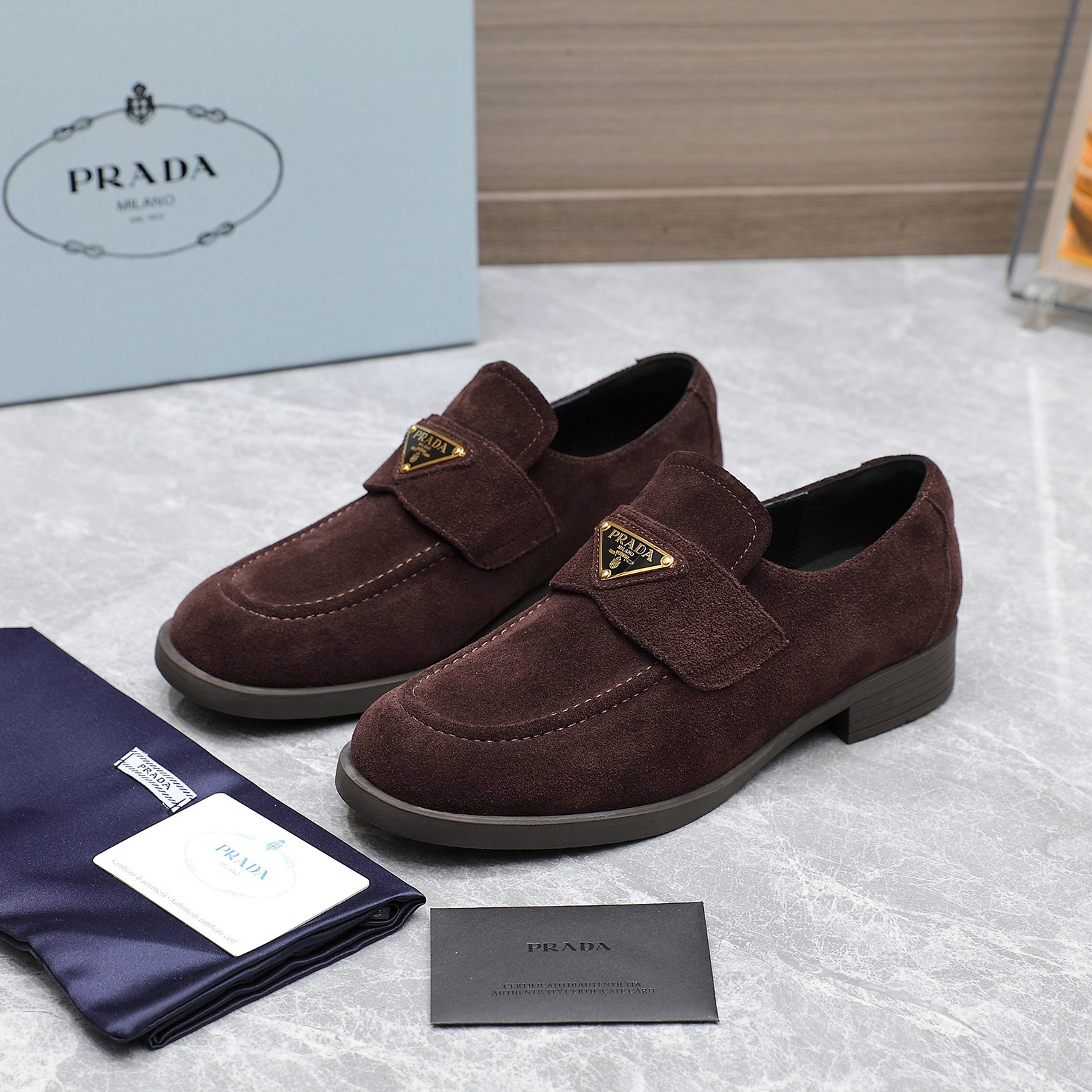 Durable 6260 Prada Leather Shoes For Women
