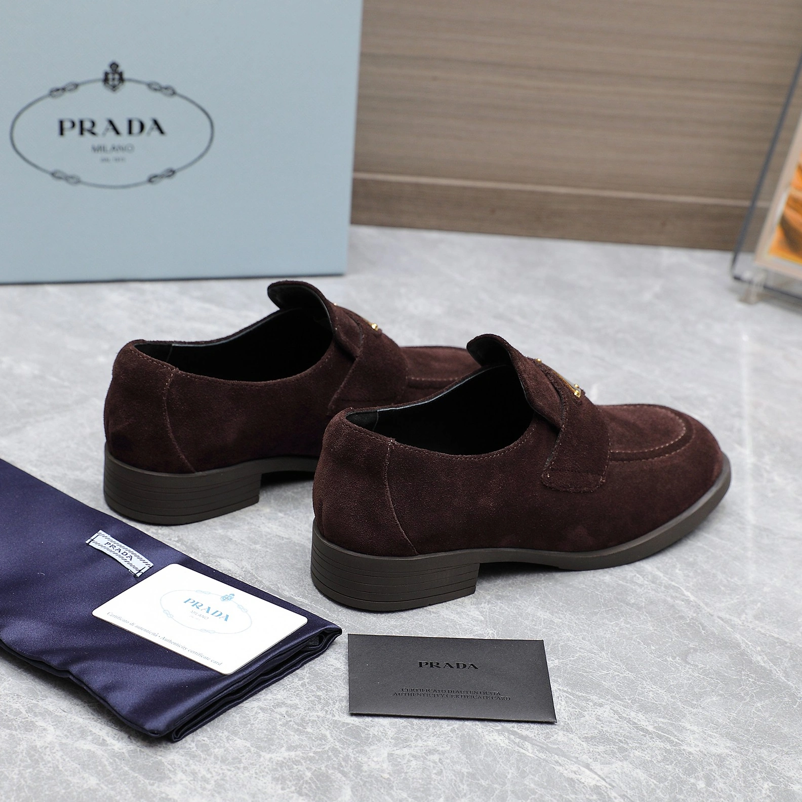 Durable 6260 Prada Leather Shoes For Women