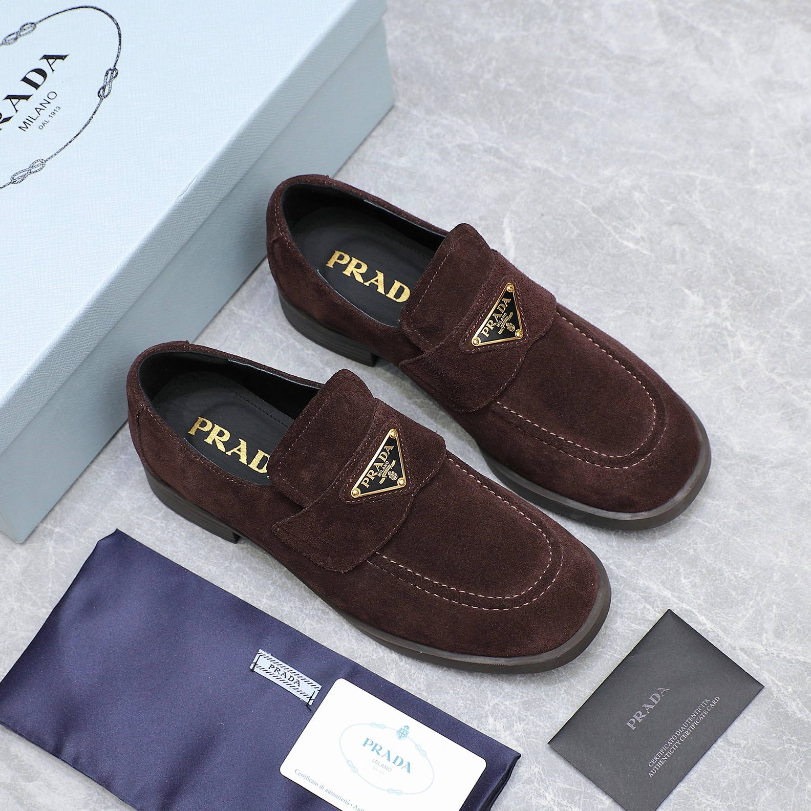 Durable 6260 Prada Leather Shoes For Women