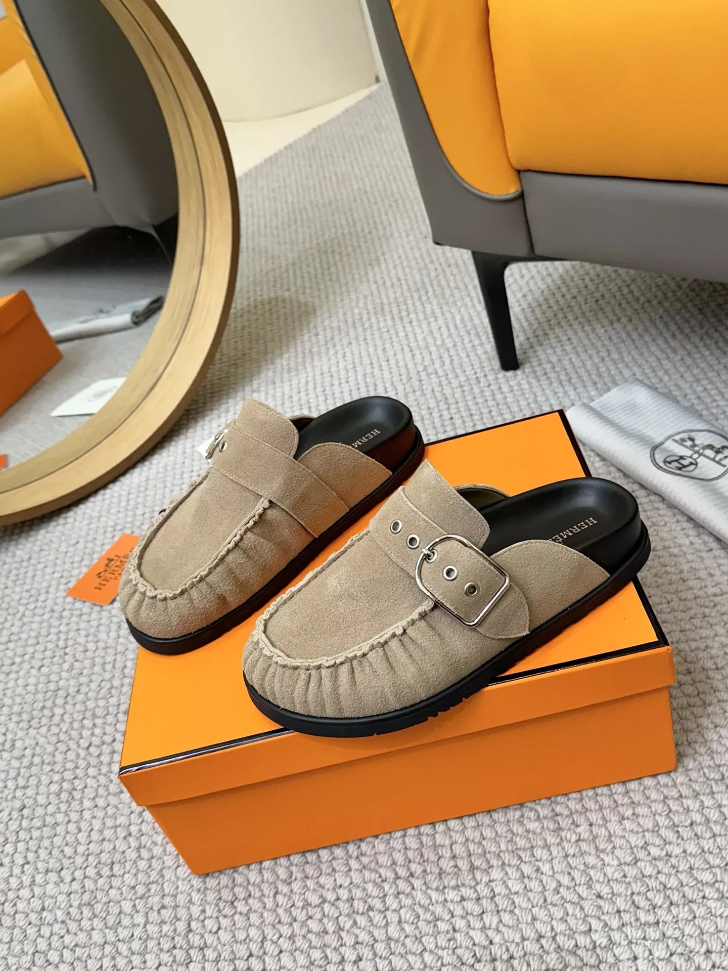 Durable 6569 Hermes Slippers For Men