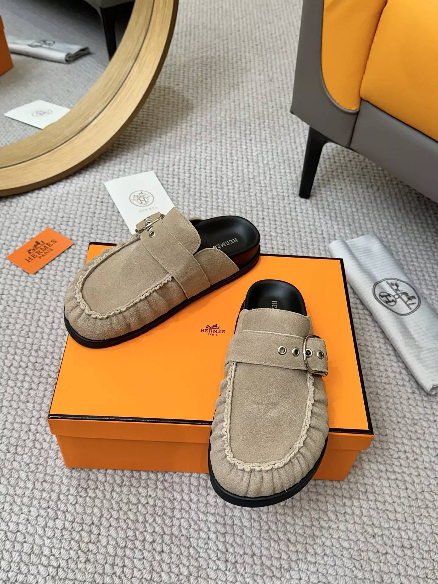 Durable 6569 Hermes Slippers For Men