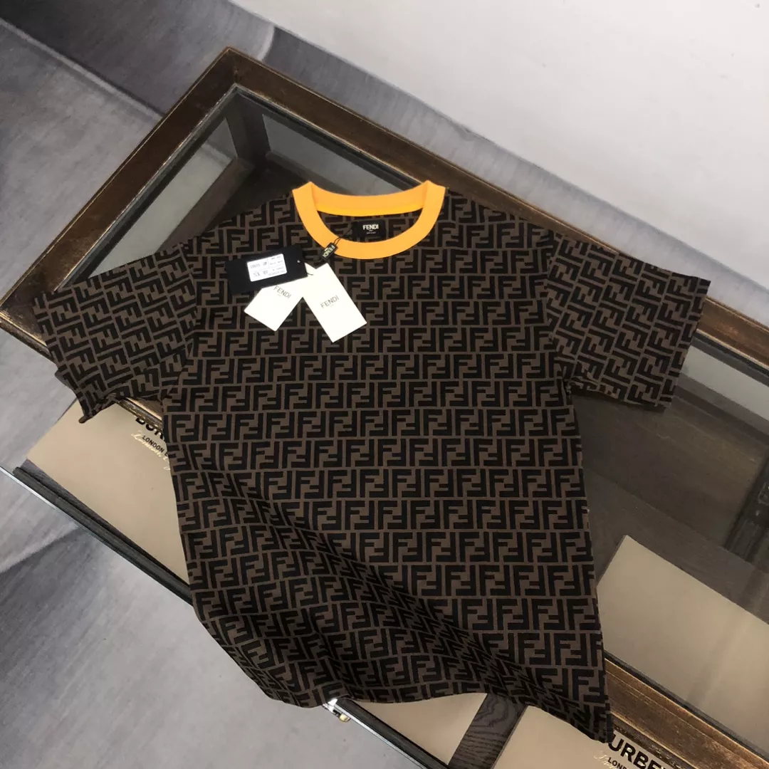 Durable 6781 Fendi T-Shirts Short Sleeved For Unisex