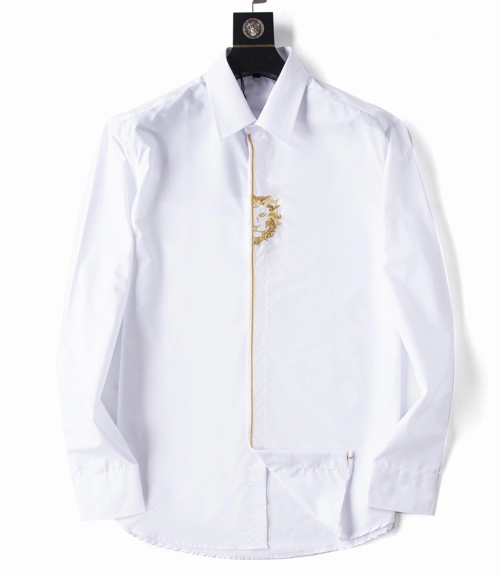 Durable 6827 Versace Shirts Long Sleeved For Men