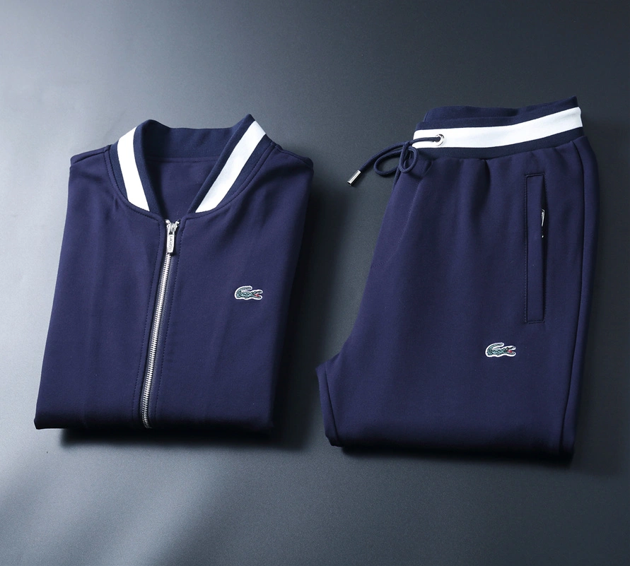 Durable 7308 Lacoste Tracksuits Long Sleeved For Men