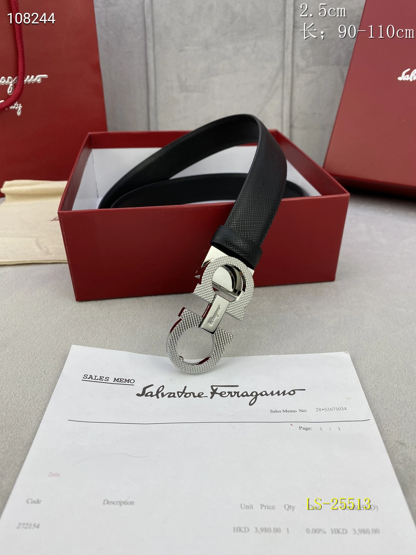 Durable 7336 Salvatore Ferragamo AAA  Belts