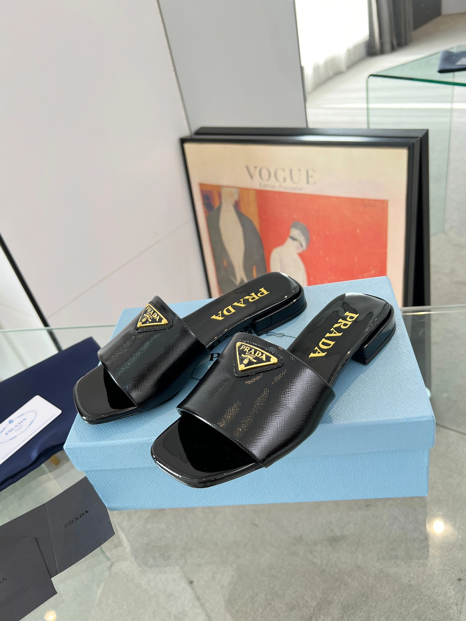 Durable 7484 Prada Slippers For Women