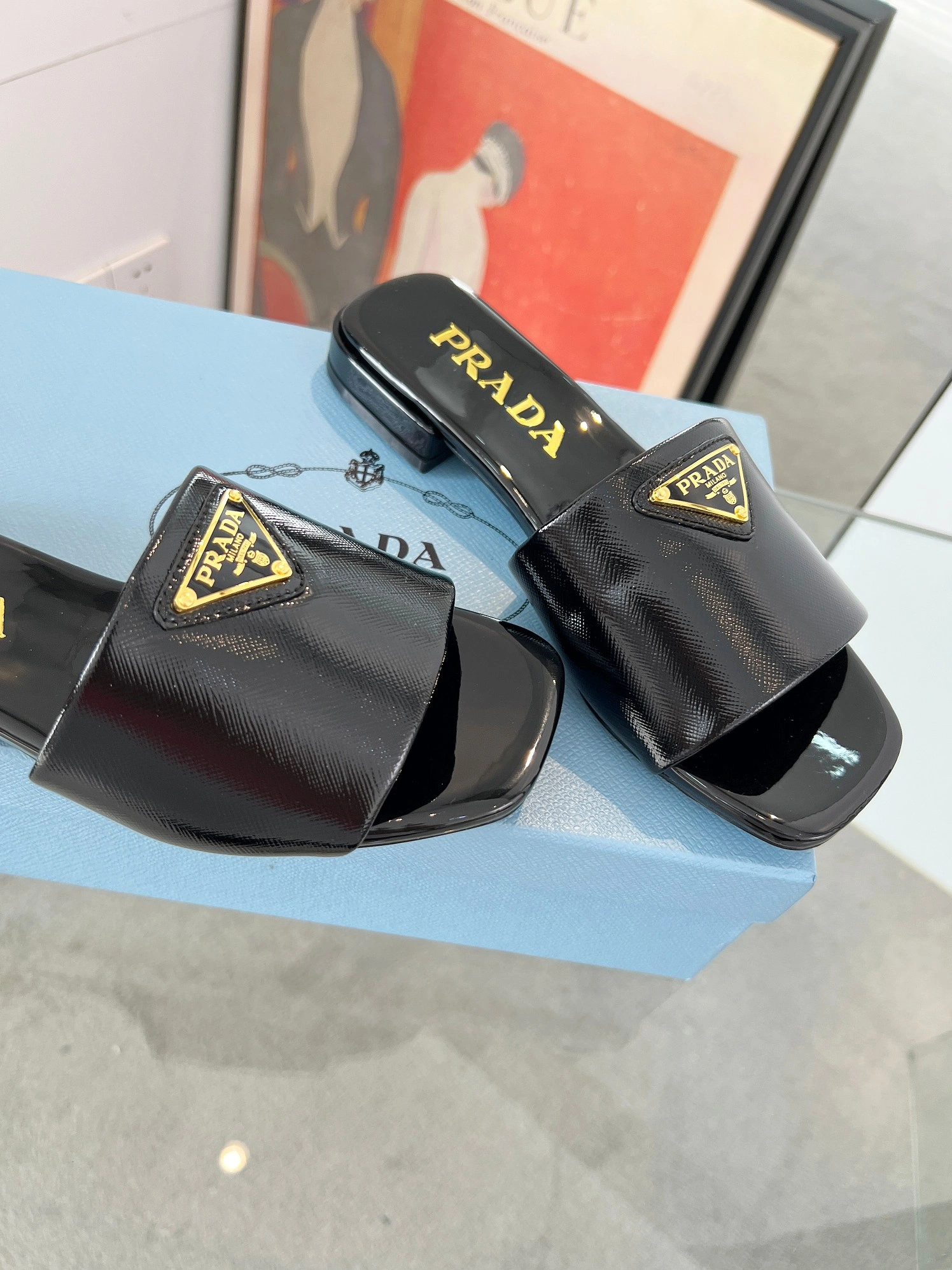 Durable 7484 Prada Slippers For Women