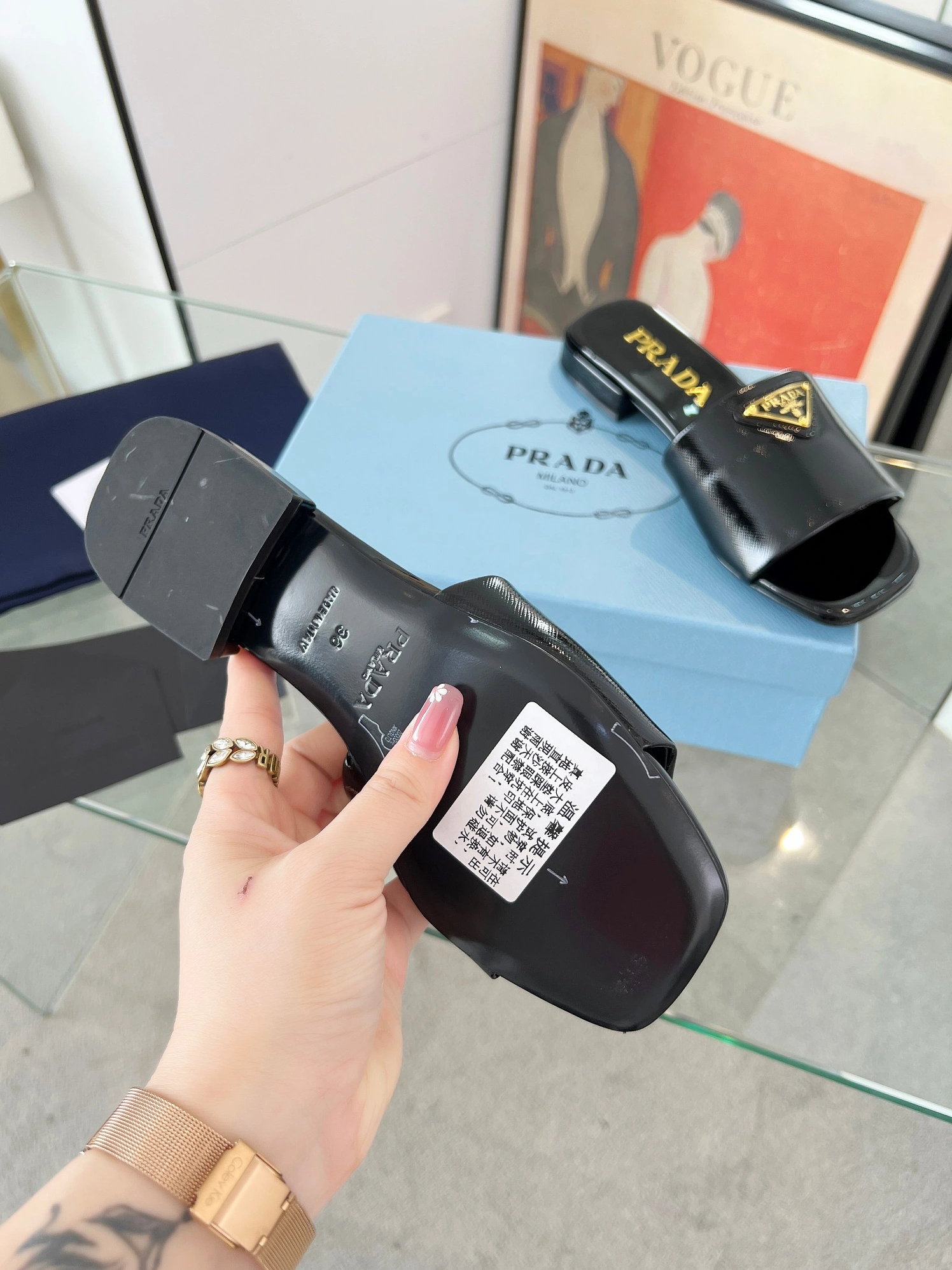 Durable 7484 Prada Slippers For Women