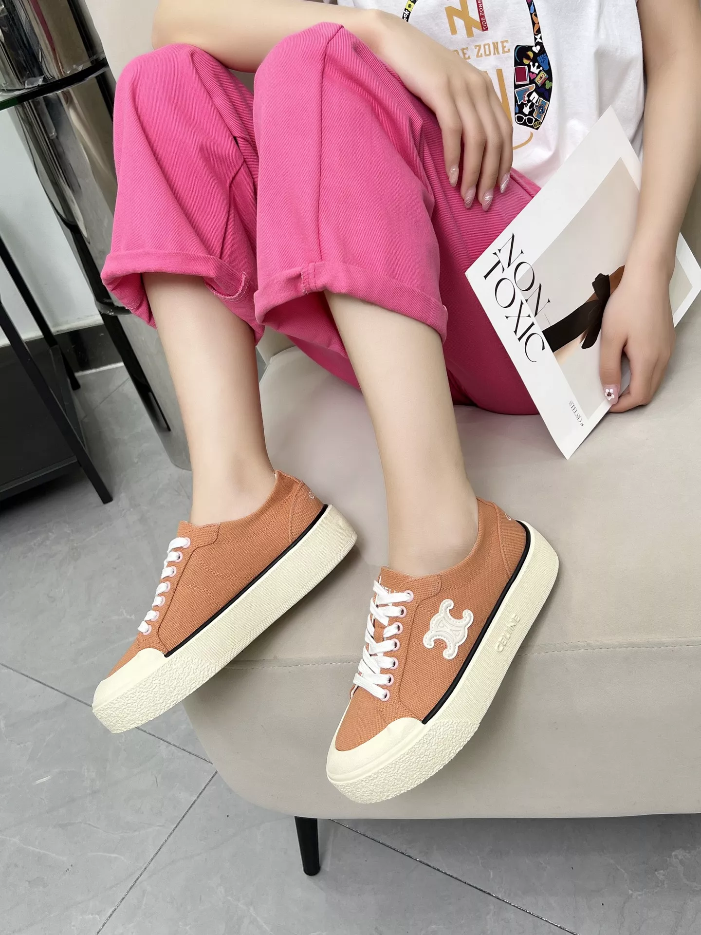 Durable 7561 Celine Casual Shoes For Women