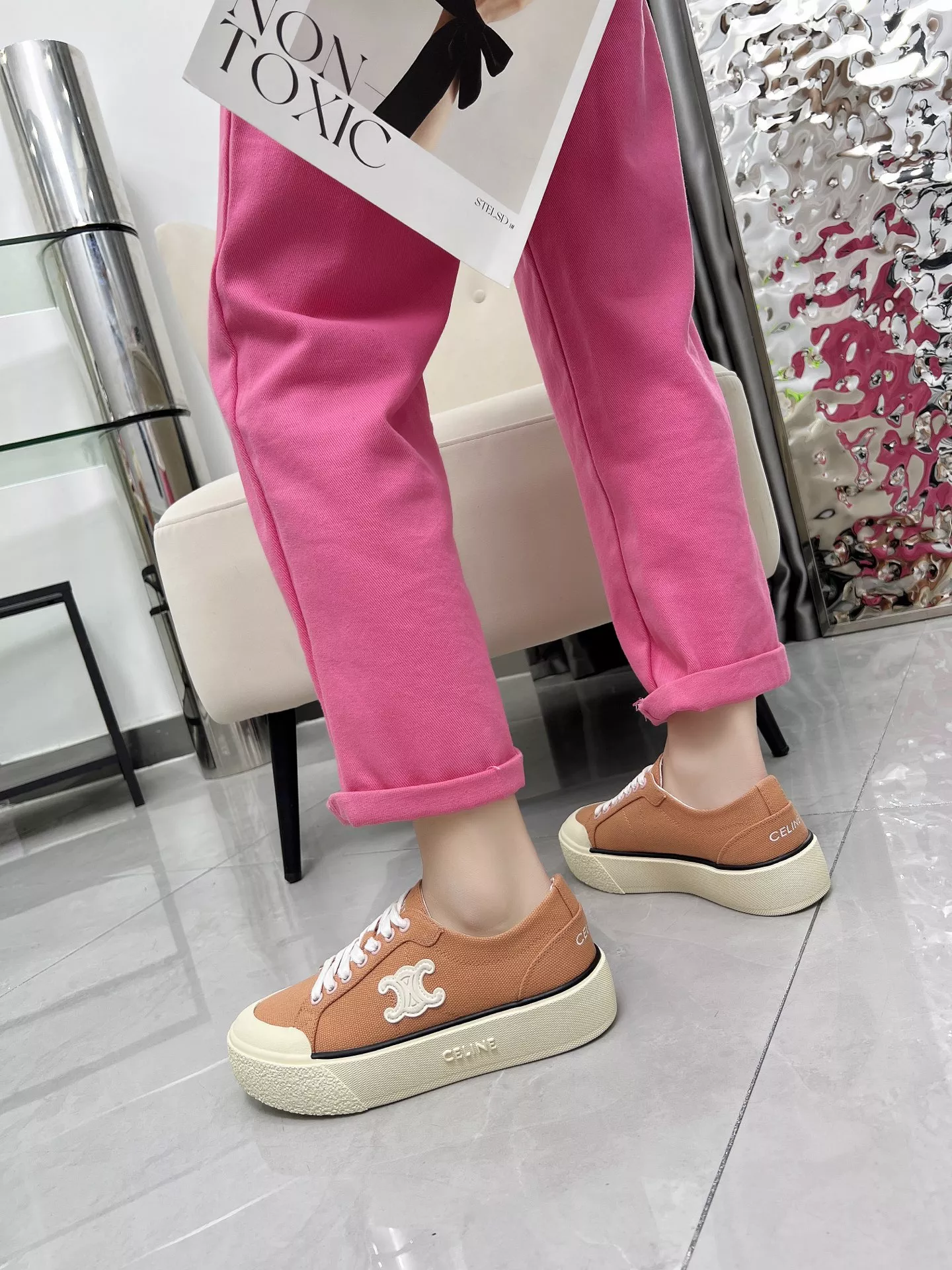 Durable 7561 Celine Casual Shoes For Women