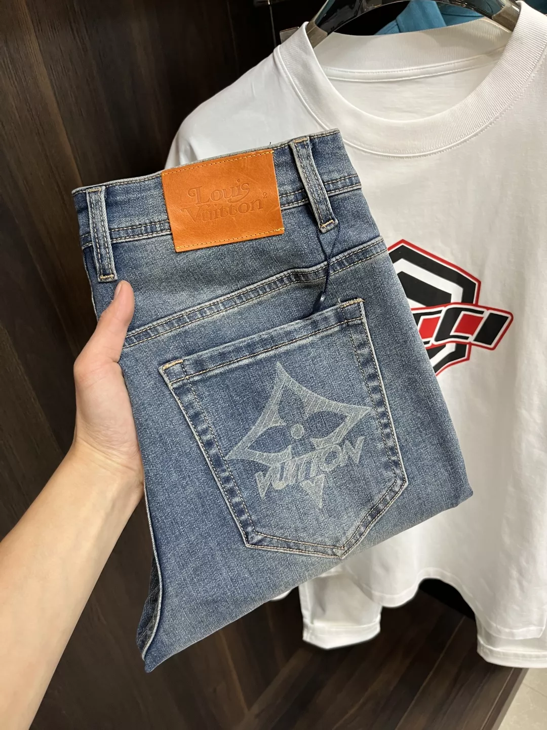 Durable 7640 Louis Vuitton LV Jeans For Men