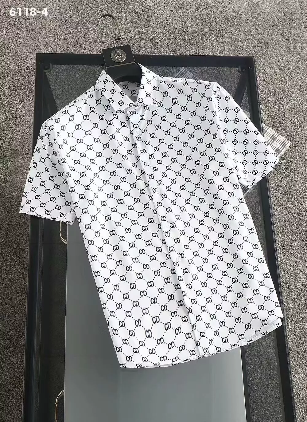 Durable 7672 Christian Dior Shirts Short Sleeved For Men