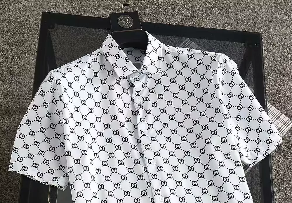 Durable 7672 Christian Dior Shirts Short Sleeved For Men